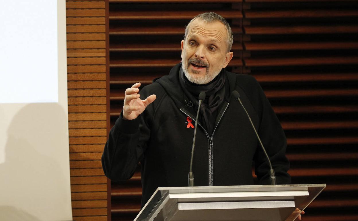 El cantante Miguel Bosé.