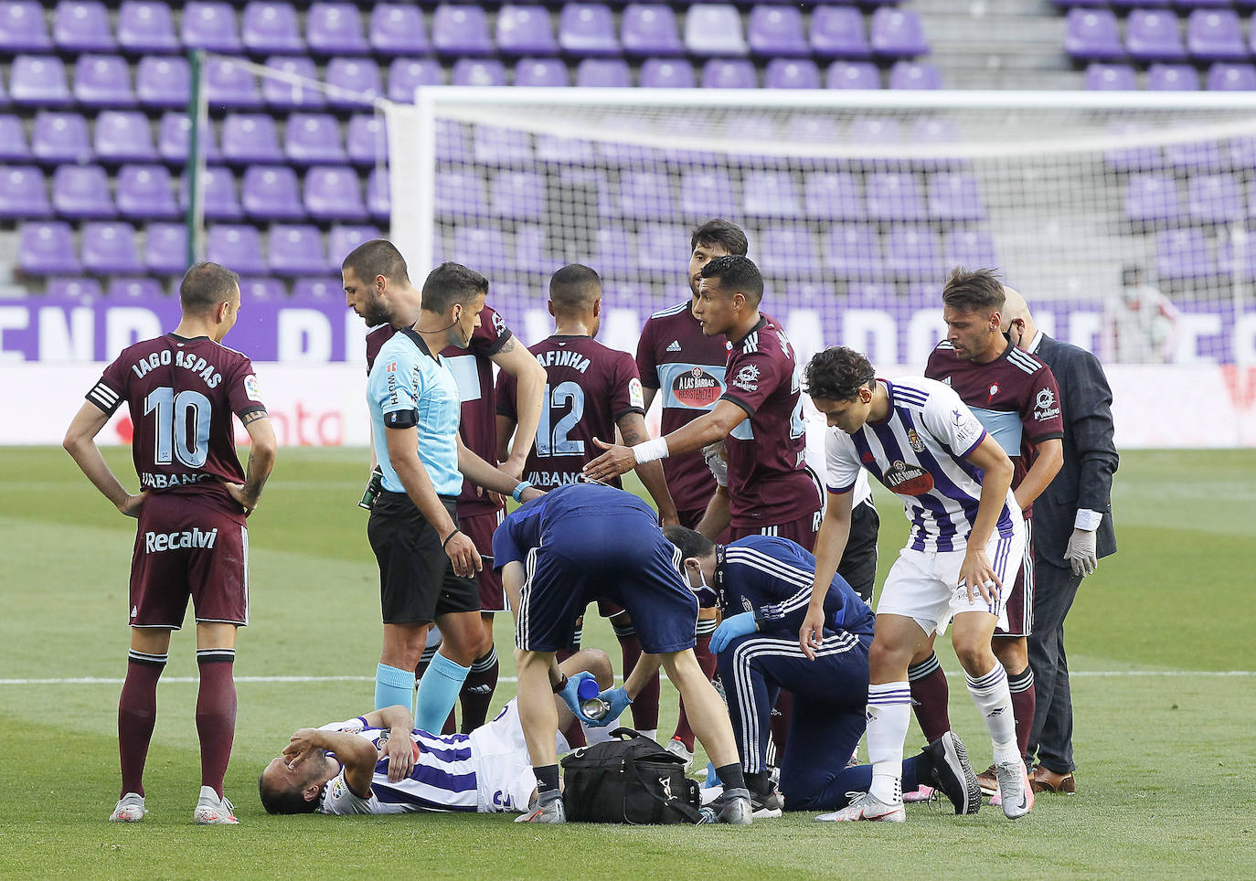 El portero detuvo un penalti a Iago Aspas en el minuto 70 en un partido de dominio local en la primera parte y visitante tras el descanso