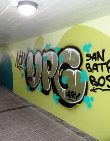 Imagen secundaria 2 - Pintadas en los túneles de Arco de Ladrillo, Labradores y San Isidro.