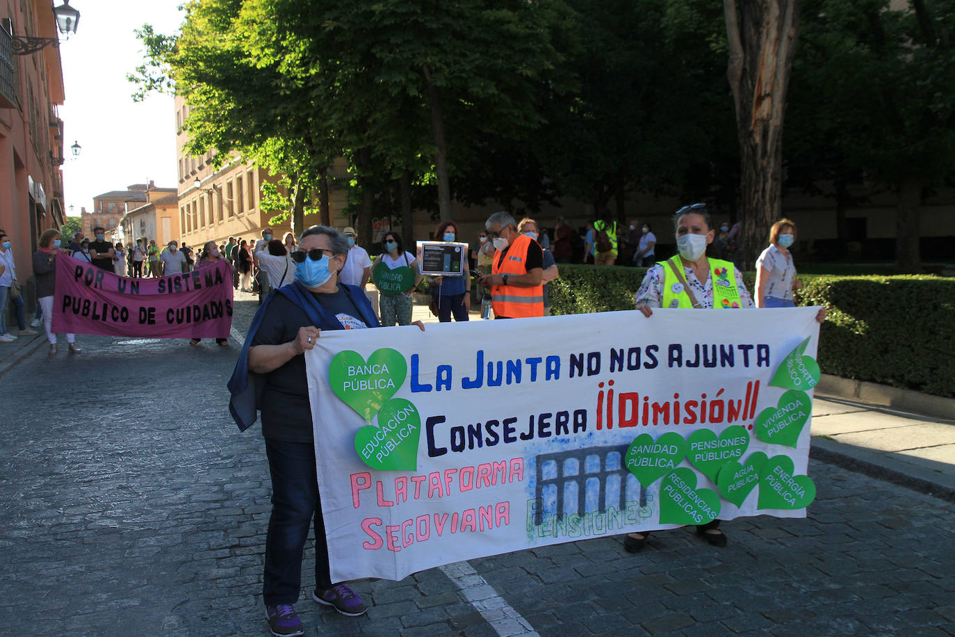 Fotos: Manifestación por la sanidad pública en Segovia
