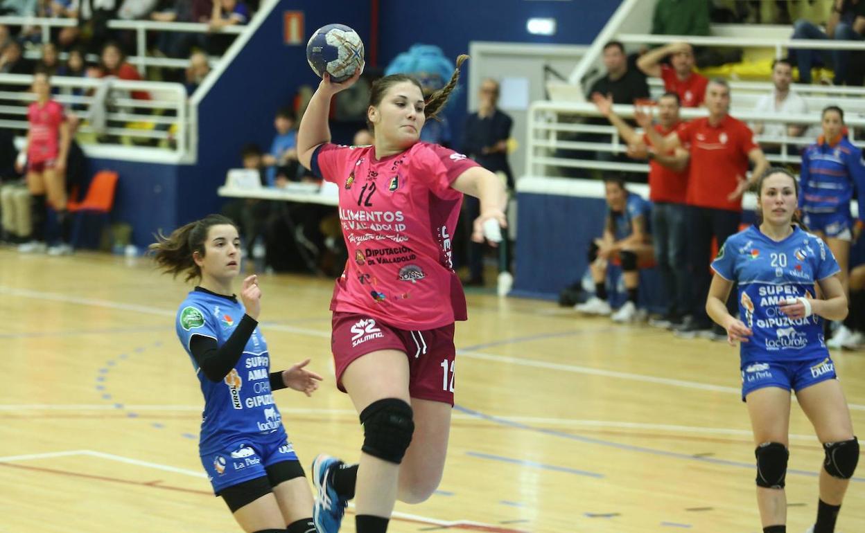 Ángela Nieto, en un partido frente al Bera Bera. 