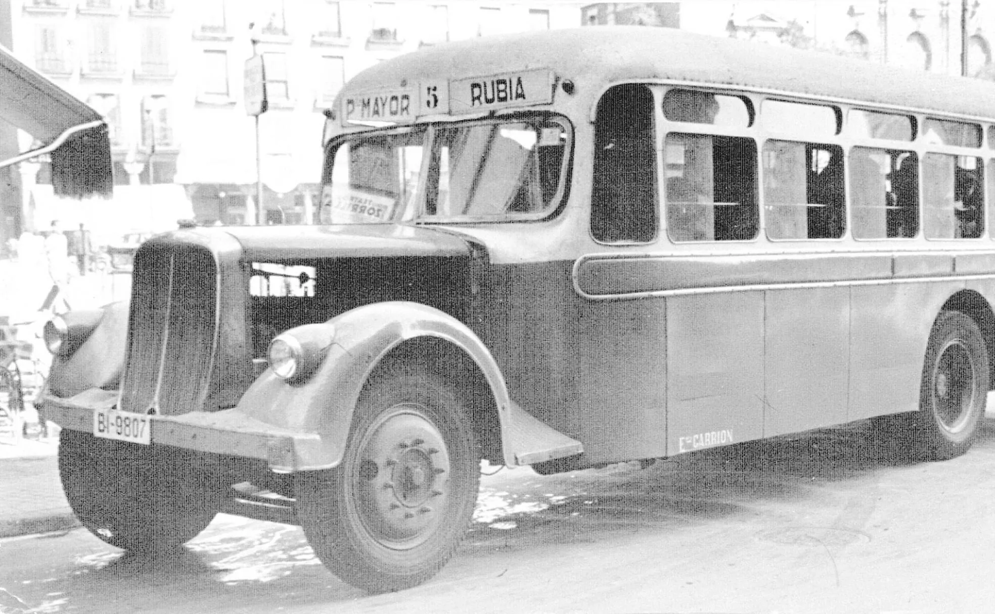 Autobús de la empresa Carrión en los 50