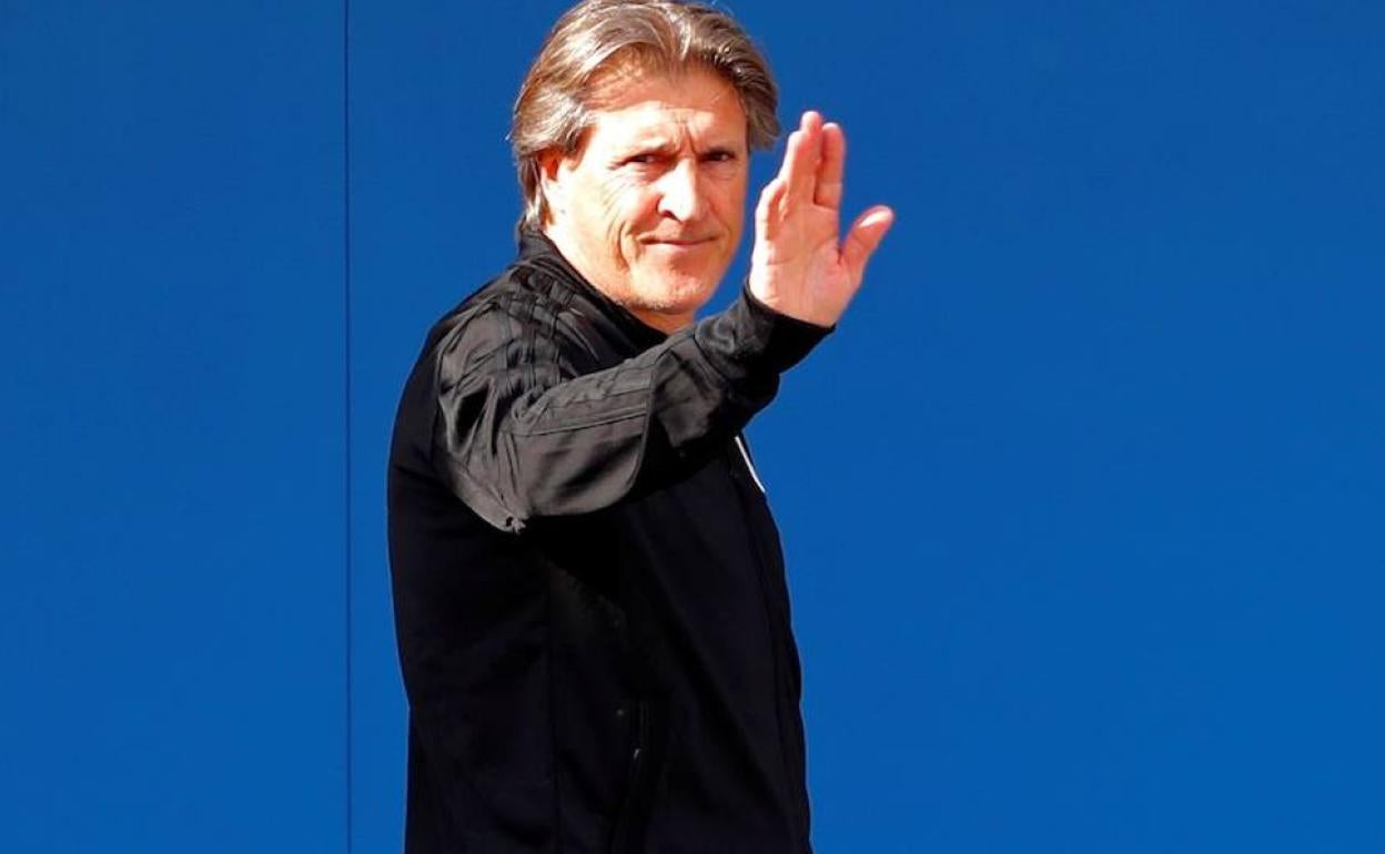 Sergio Egea, en su etapa como técnico del Real Oviedo. 