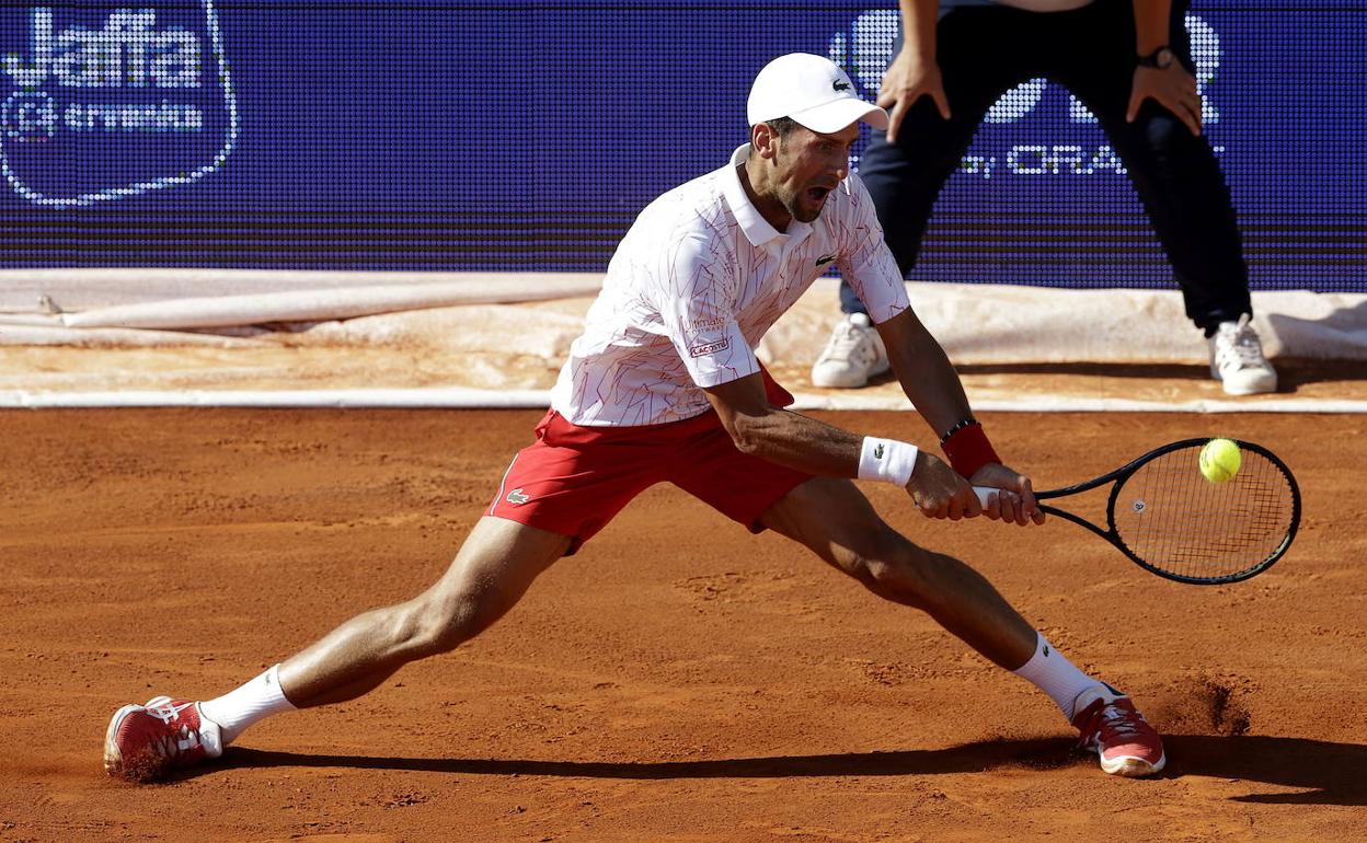 Novak Djokovic, durante el Adria Tour Tennis, organizado por su fundación.