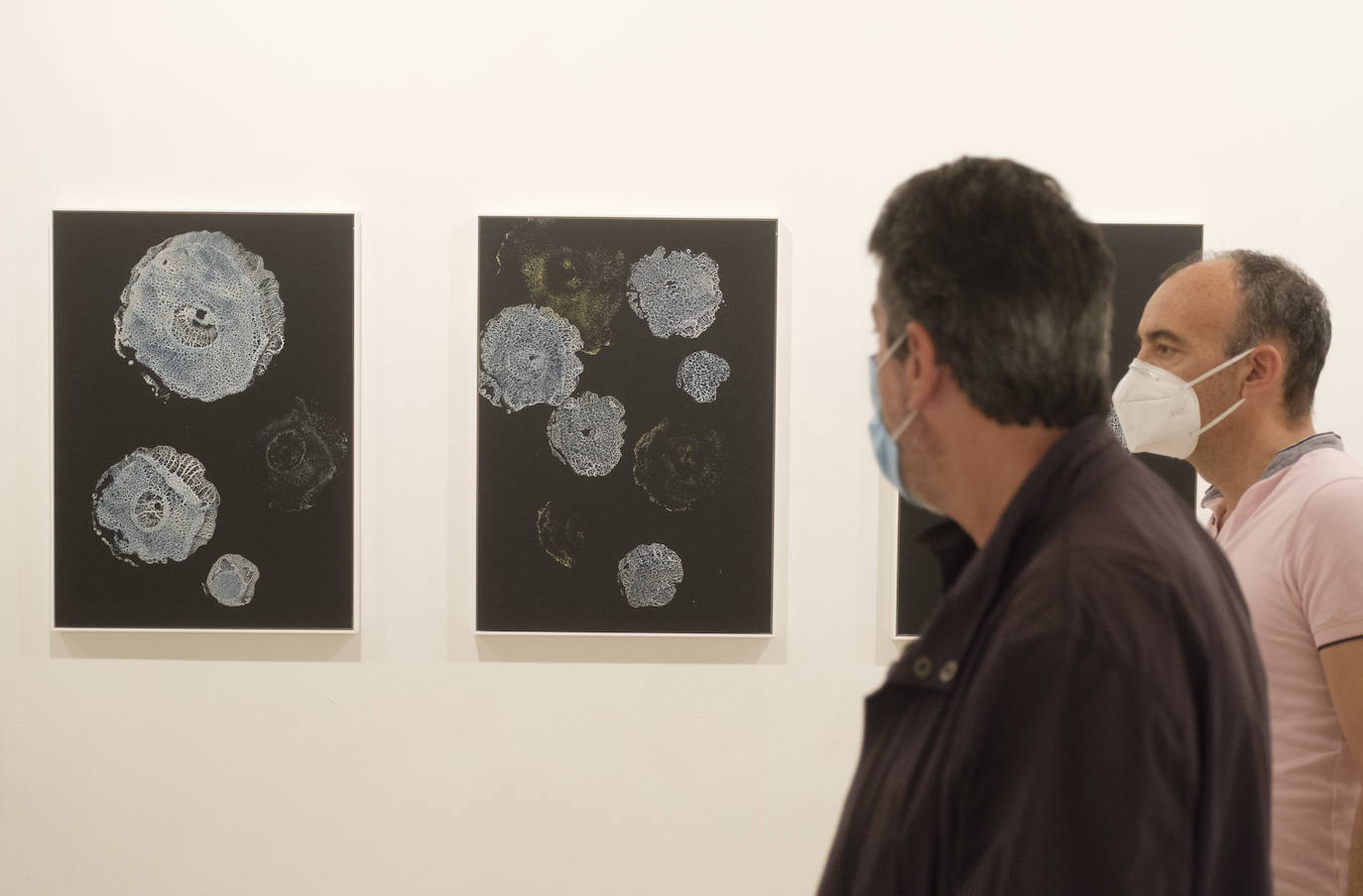 El pintor vallisoletano cuelga su 'Constelación abisal' en la Sala O hasta el 30 de agosto