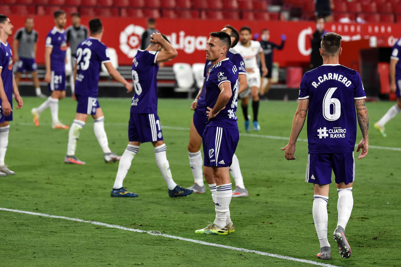 Olivas adelantó al Valladolid en la primera parte y Ocampos empató en un partido muy bien jugado por los blanquivioletas