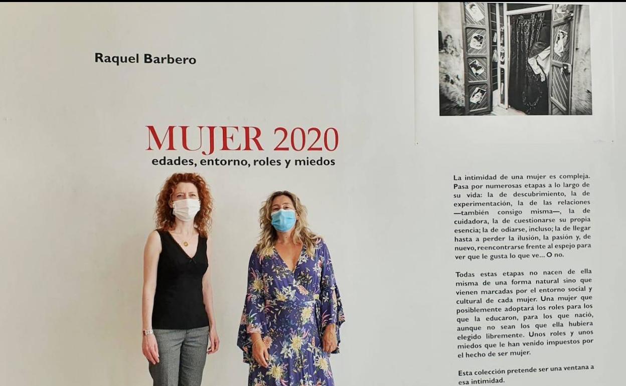 Ana Suárez y la artista Raquel Barbero. 