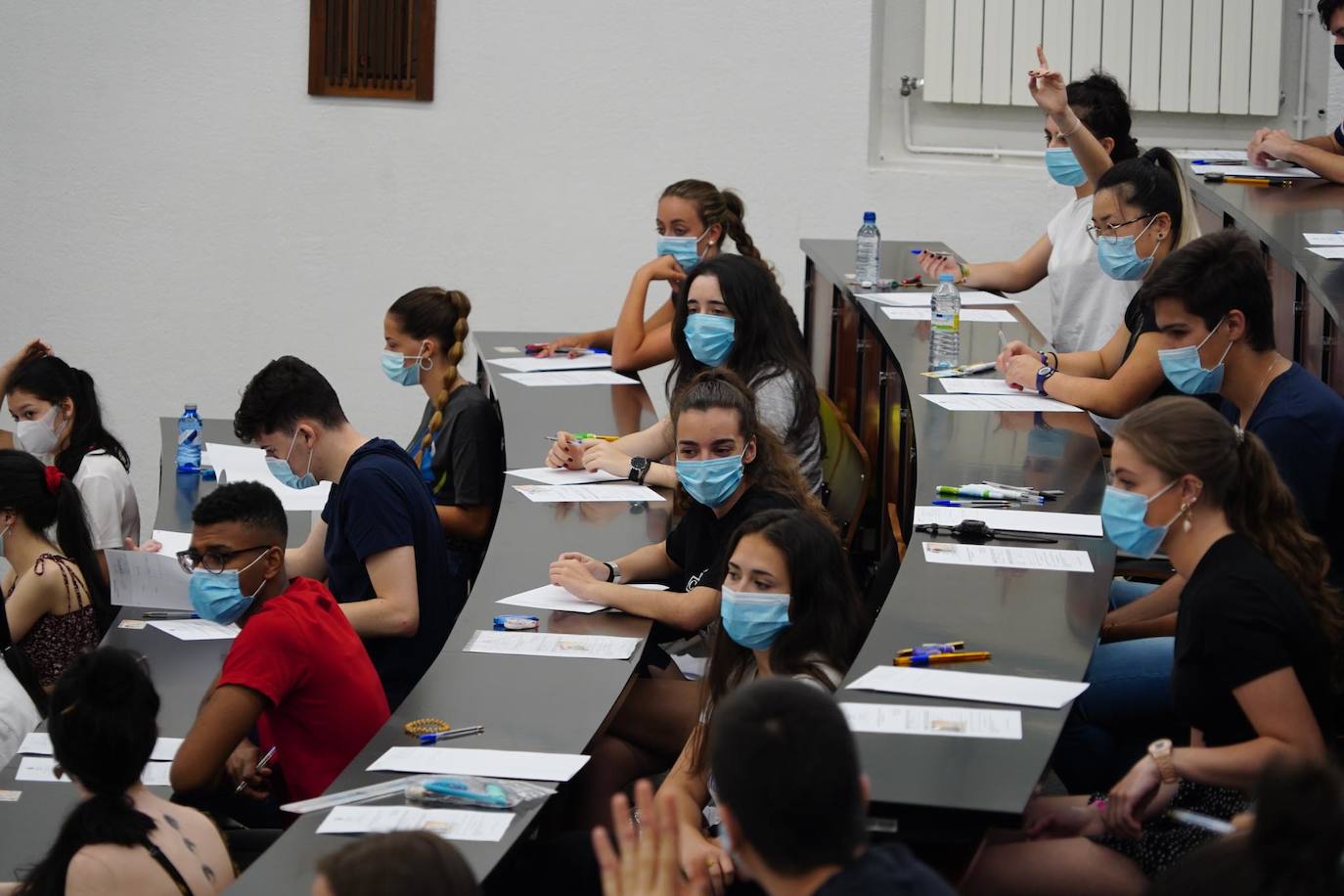 Los futuros universitarios se enfrentan estos días a la prueba de acceso en el distrito de Salamanca. 