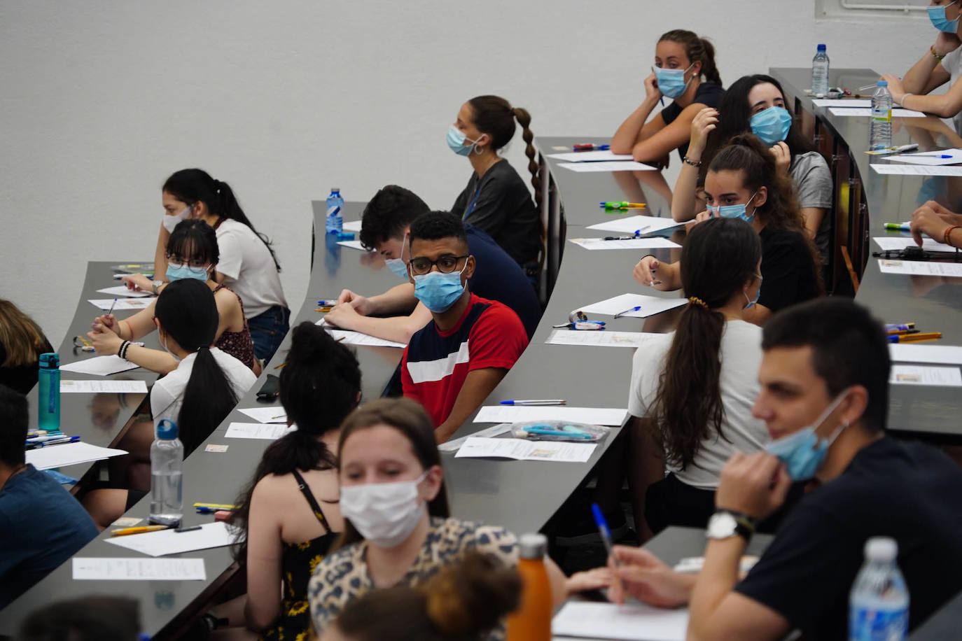 Los futuros universitarios se enfrentan estos días a la prueba de acceso en el distrito de Salamanca. 