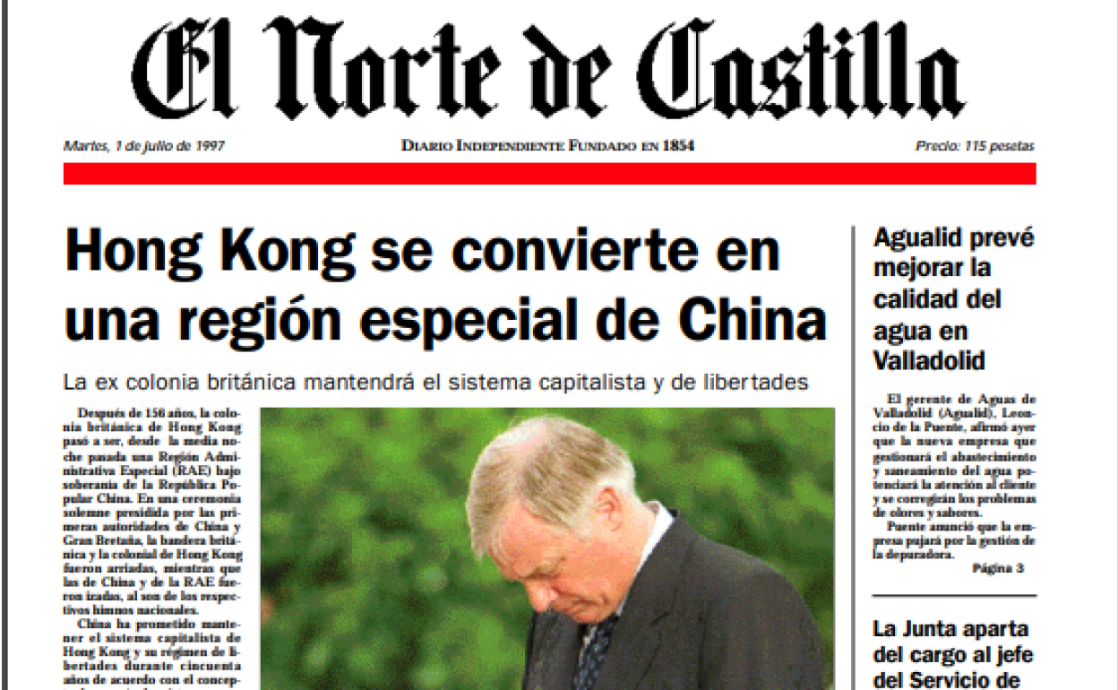 Hemeroteca: El día que Hong Kong se convirtió en una región especial de China