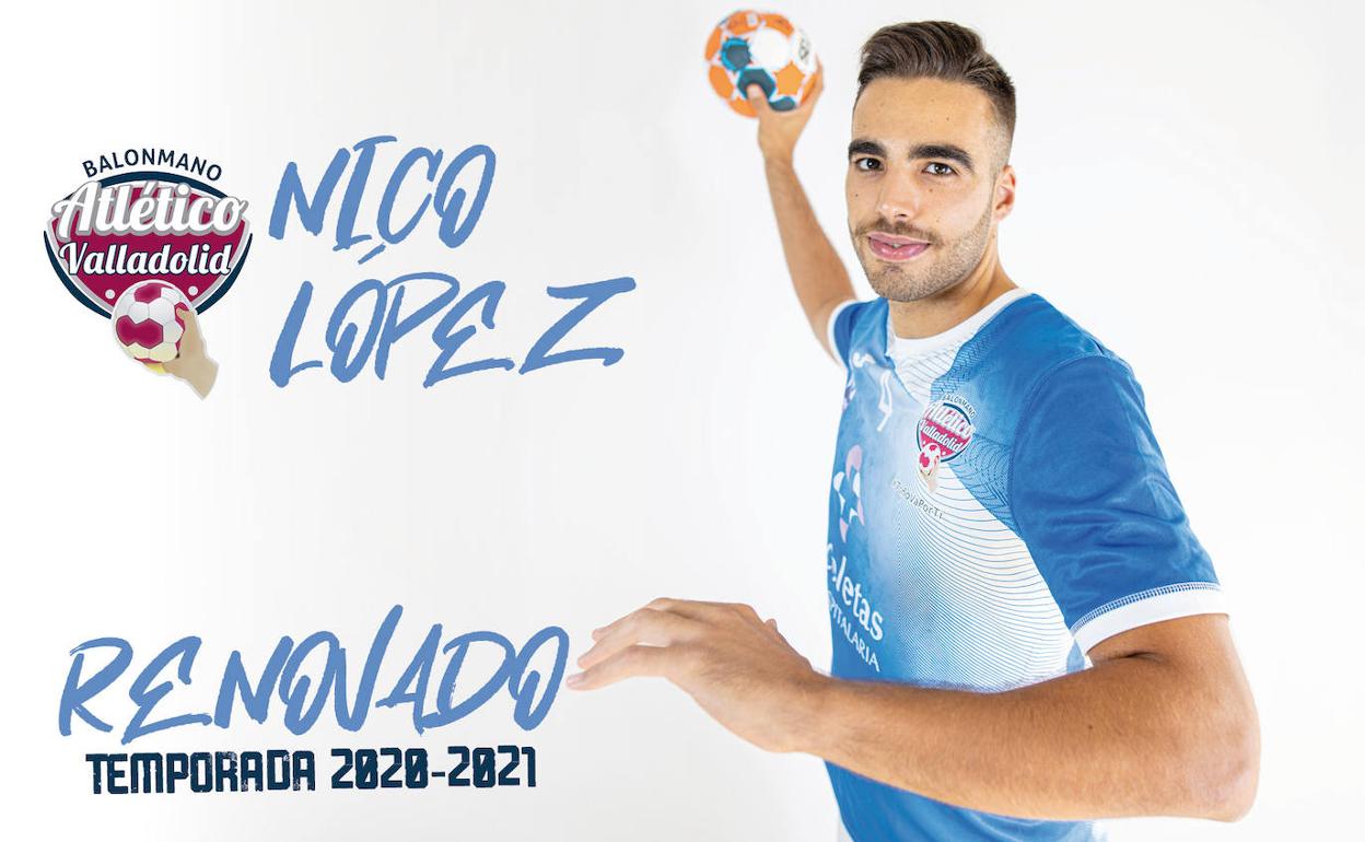 Nico López renueva con el Recoletas Atlético Valladolid