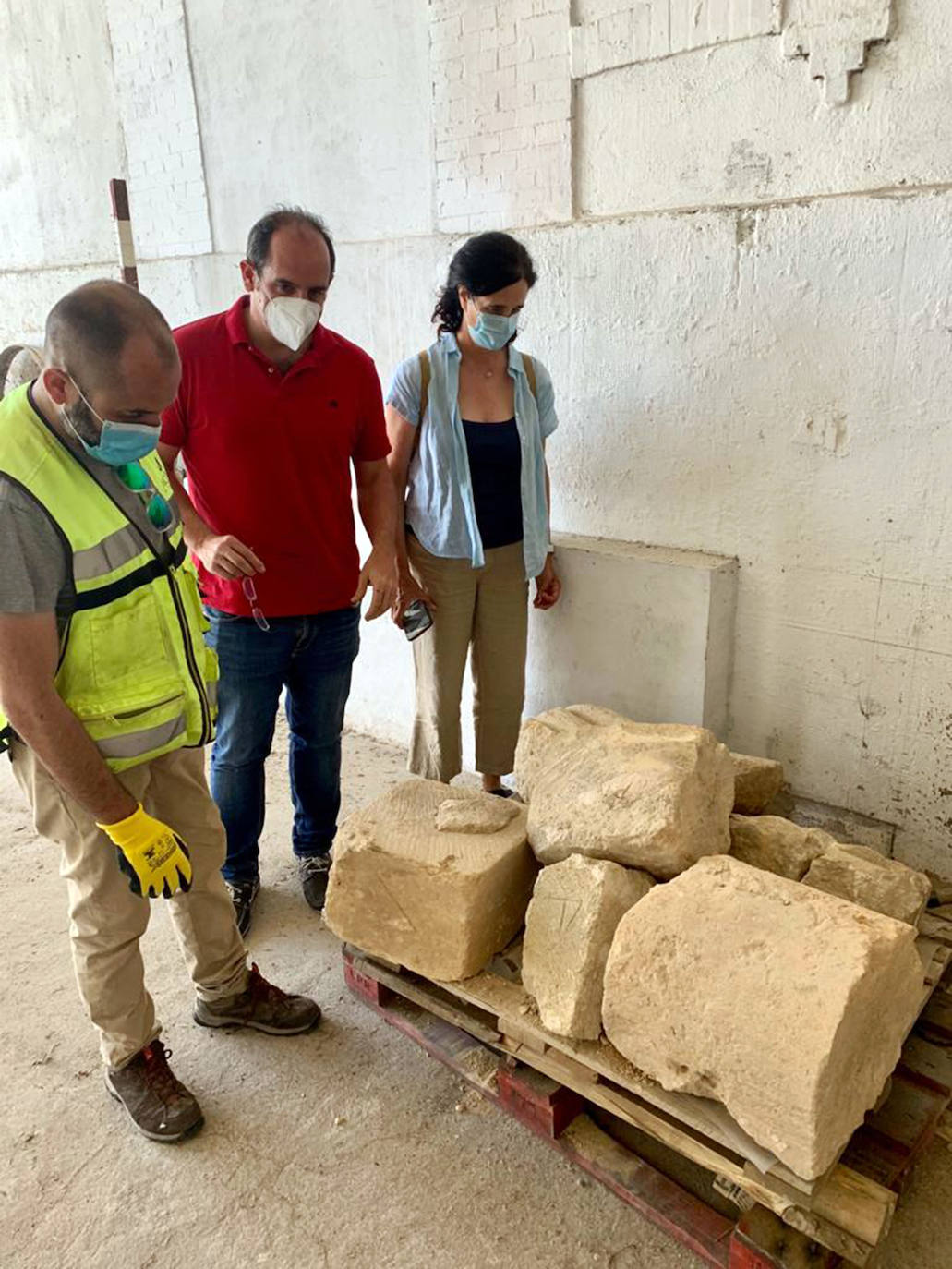 Restos encontrados en las obras del Alcázar de Segovia 
