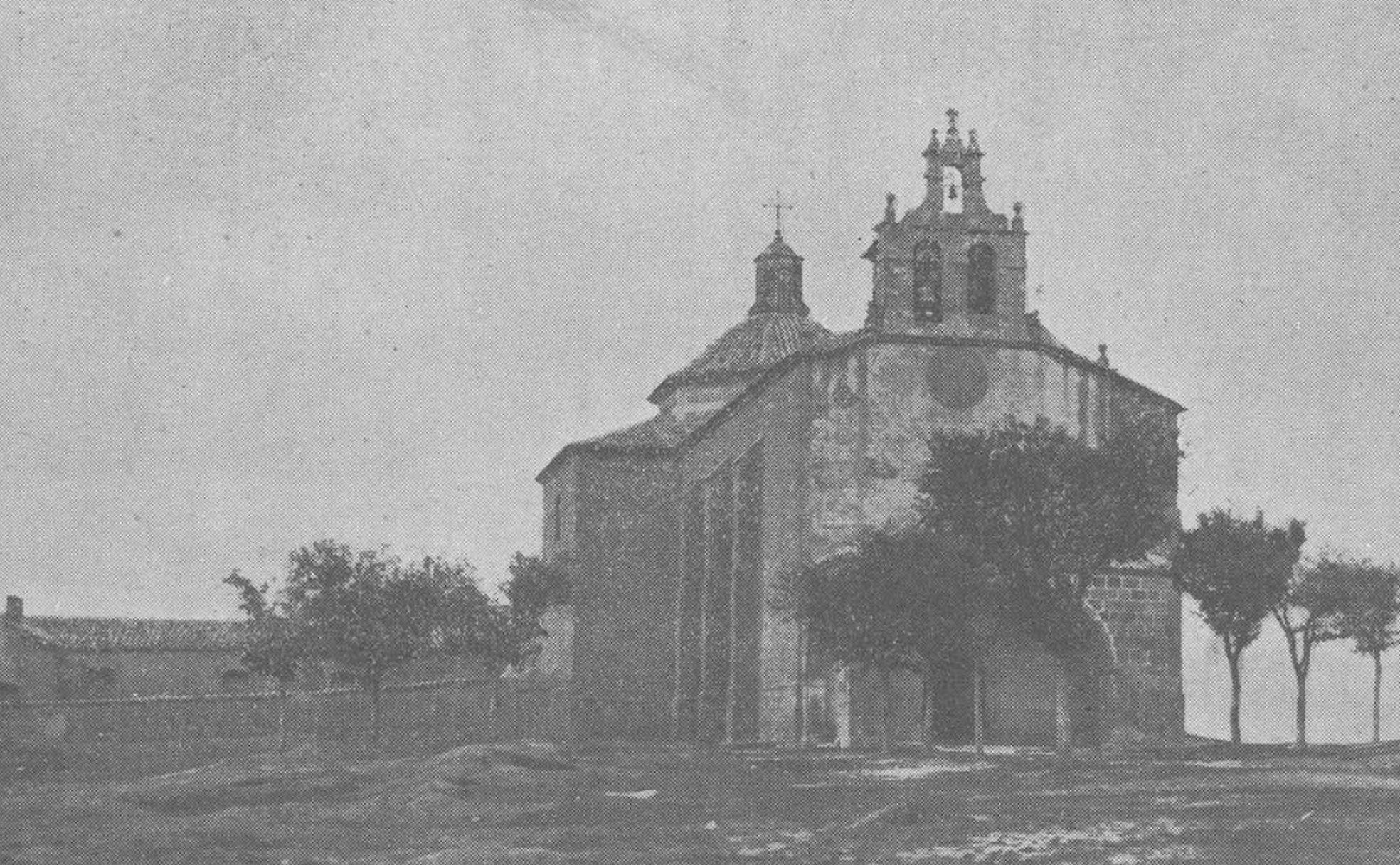 Ermita de Nuestra Señora de la Llana, en Almenar, a principios del siglo XX. 