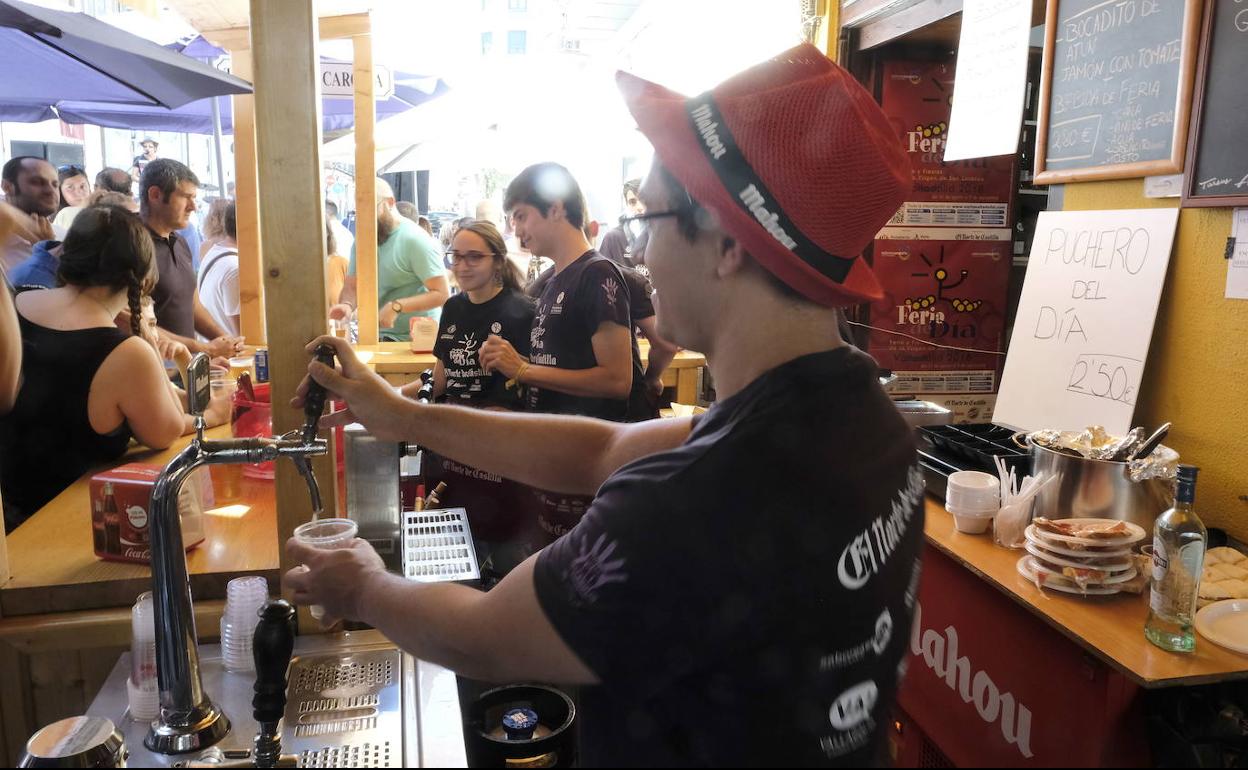 Una caseta de la Feria de Día de Valladolid hace dos años. 