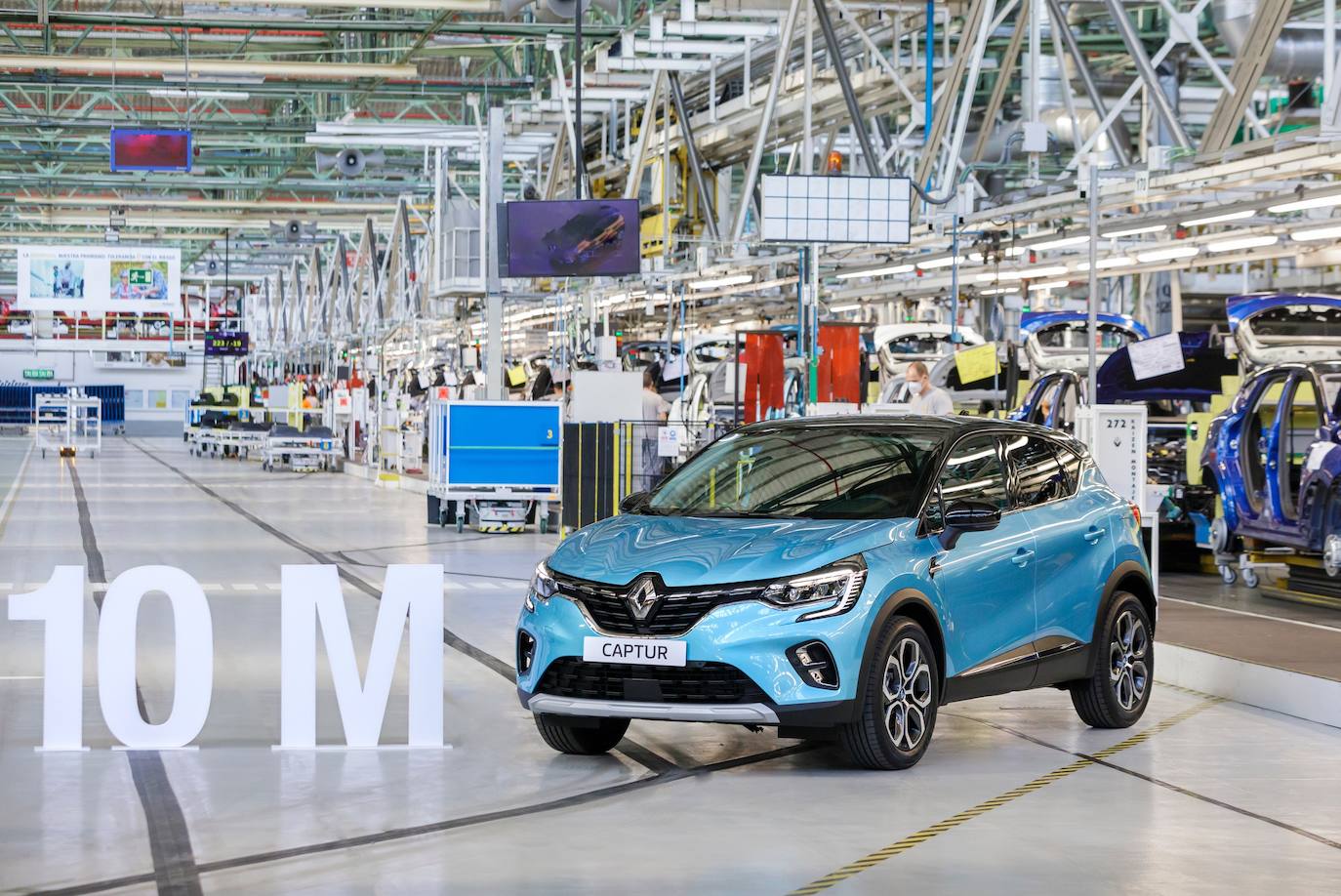 Este Captur E-Tech para un cliente italiano es el vehículo 10 millones fabricado por Renault en Valladolid. 