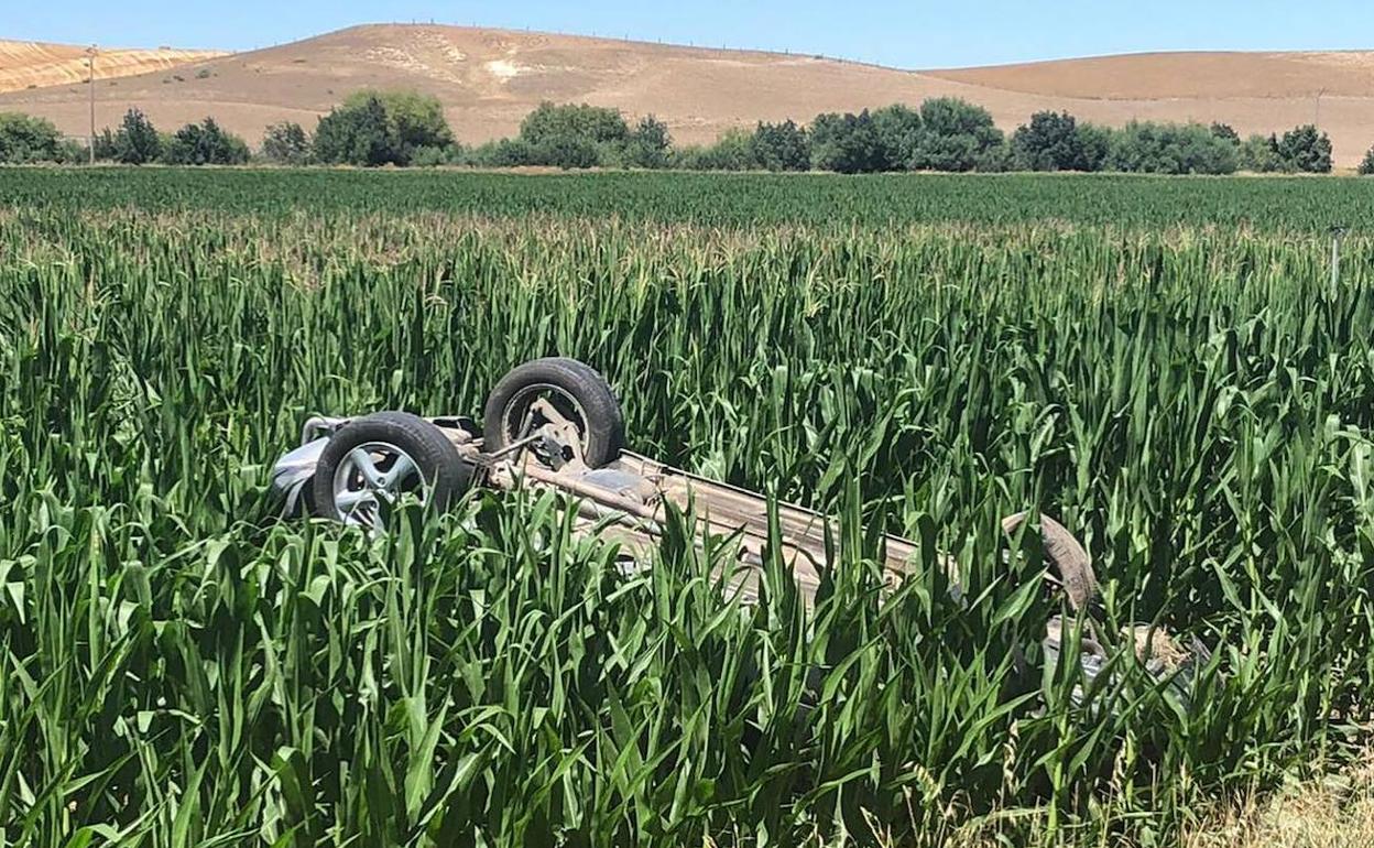 Imagen del vehículo accidentado.