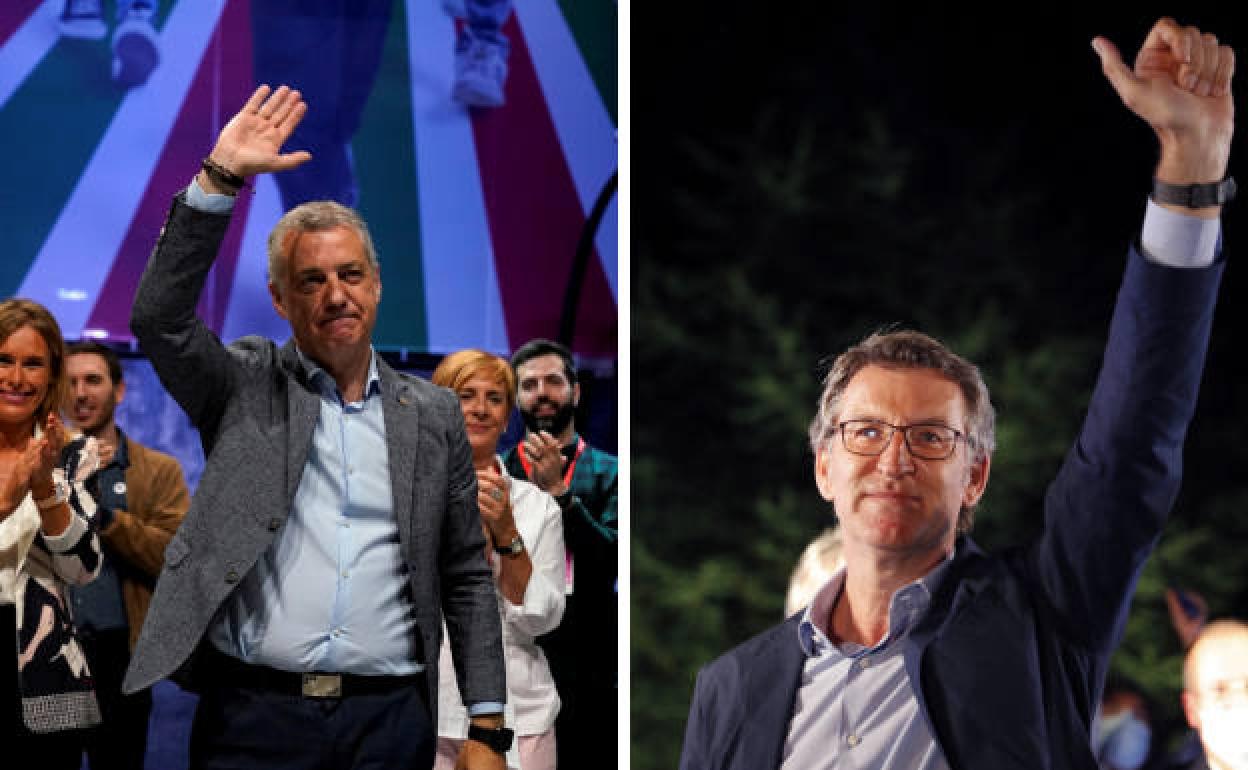 Urkullu y Feijóo, los dos triunfadores en las elecciones del País Vasco y Galicia