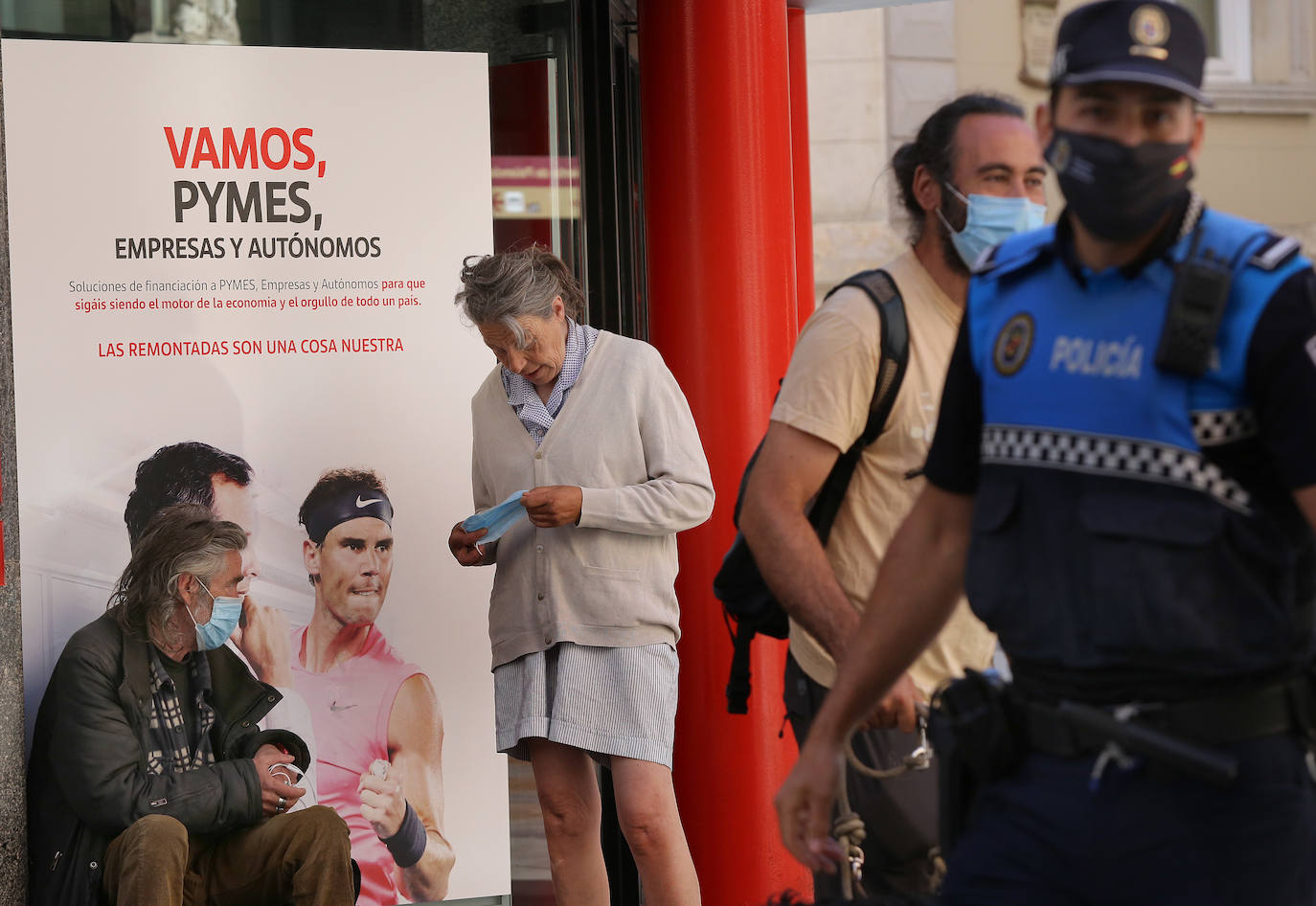 Fotos: Primer día de uso obligatorio de la mascarilla en Palencia