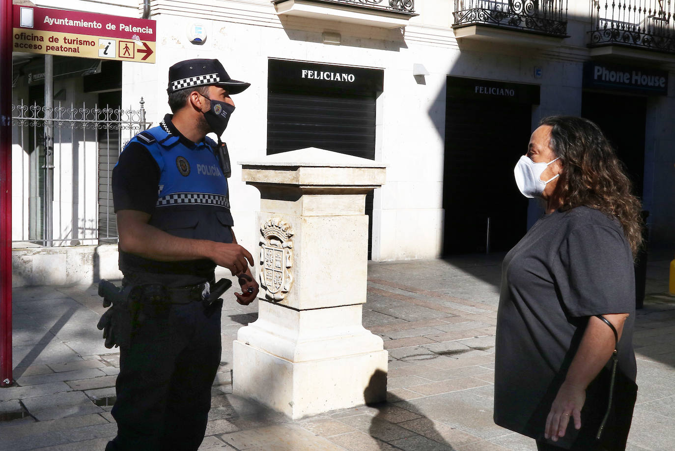 Fotos: Primer día de uso obligatorio de la mascarilla en Palencia