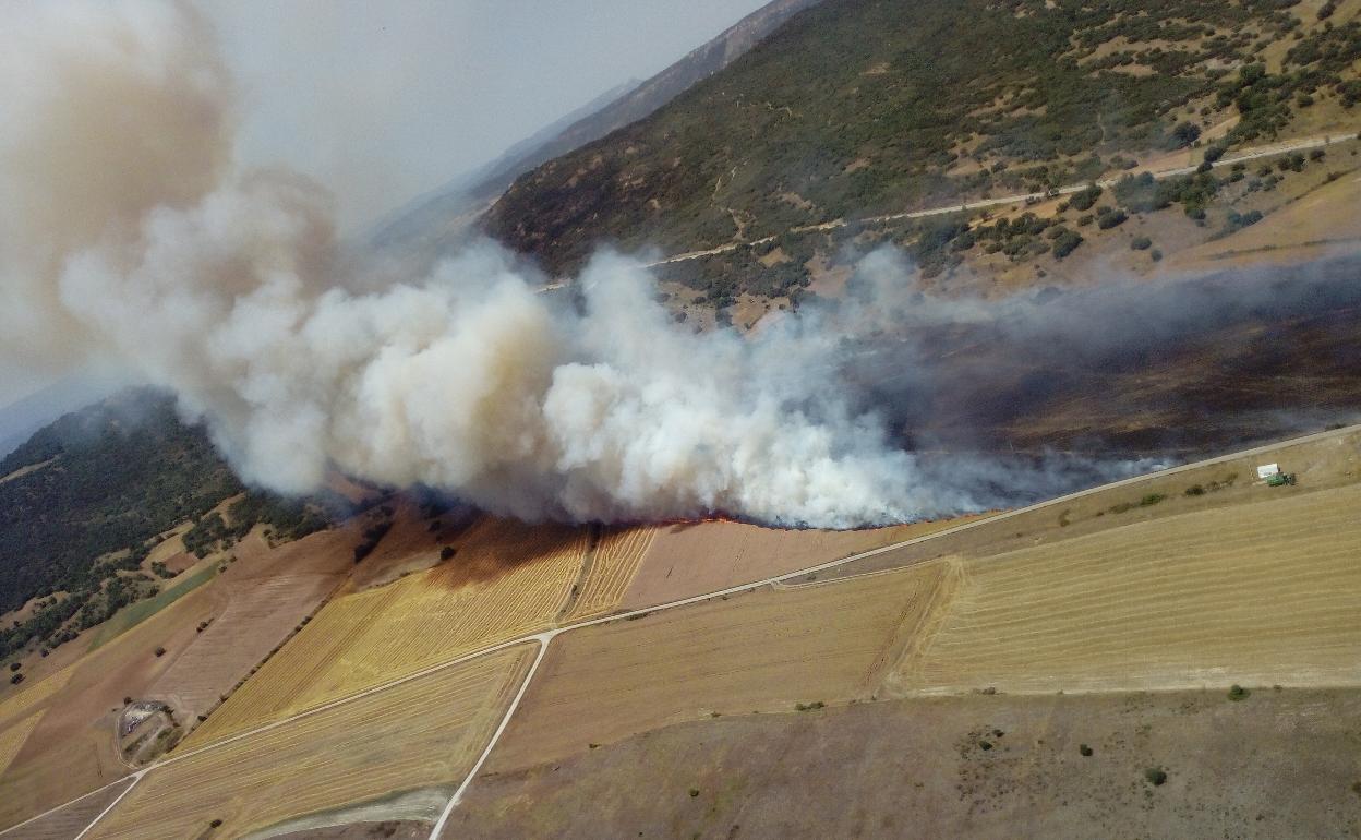 Imagen del incendio.