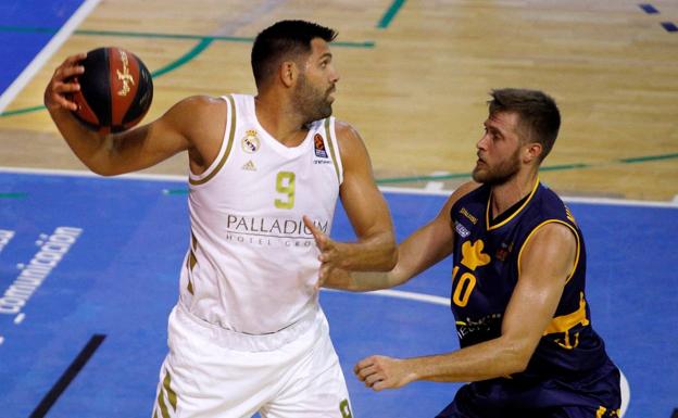 Felipe Reyes, en un partido del Real Madrid.