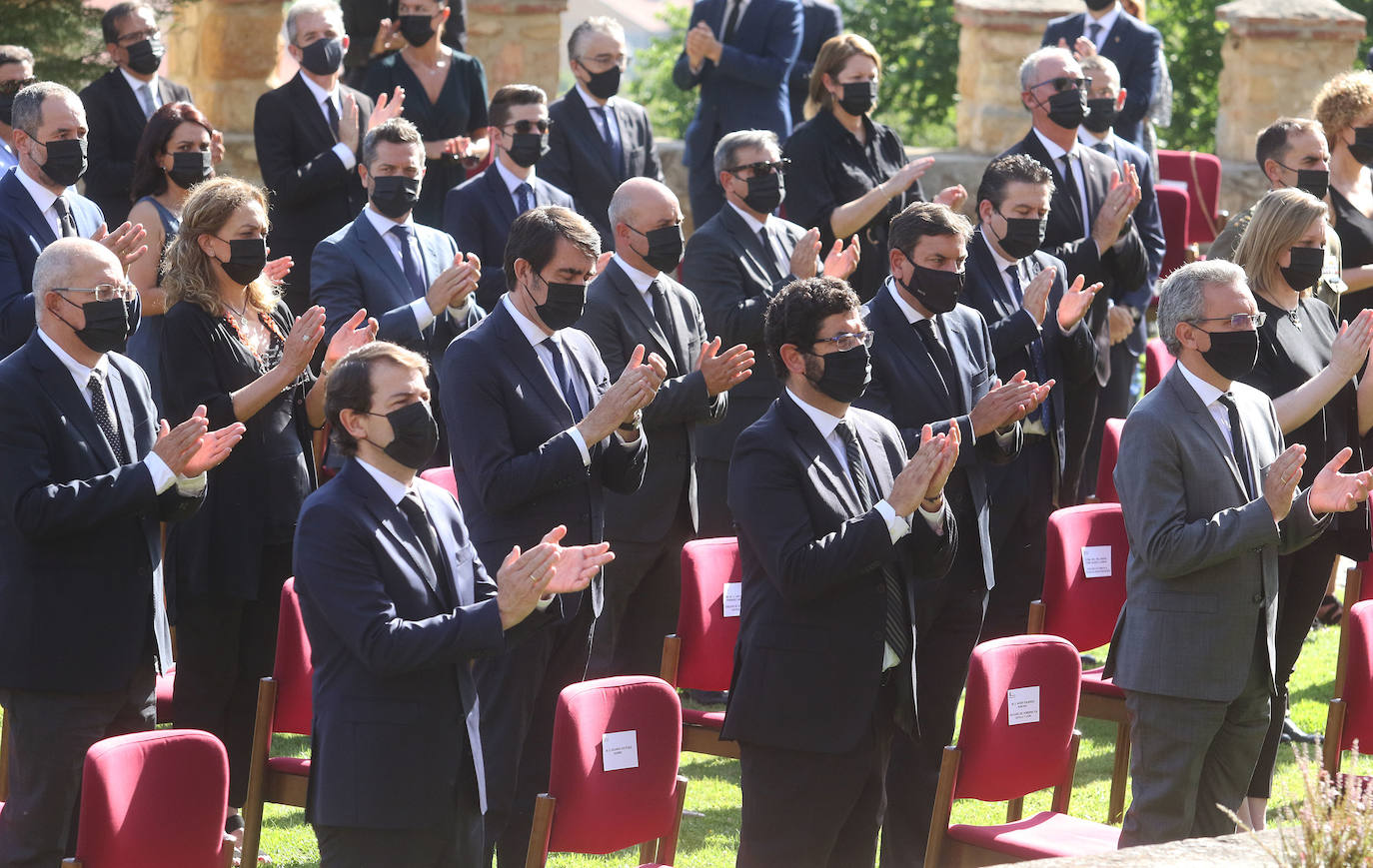 Homenaje a las víctimas de covid en Castilla y León.