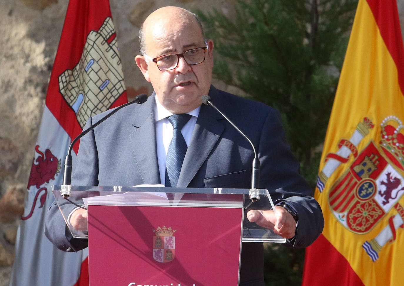 Homenaje a las víctimas de covid en Castilla y León.