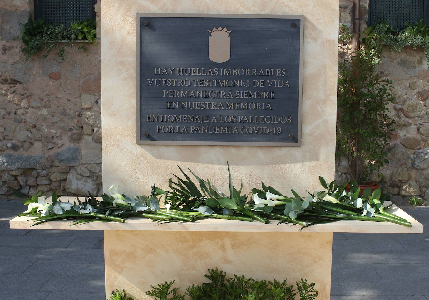 Homenaje a las víctimas de covid en Castilla y León.