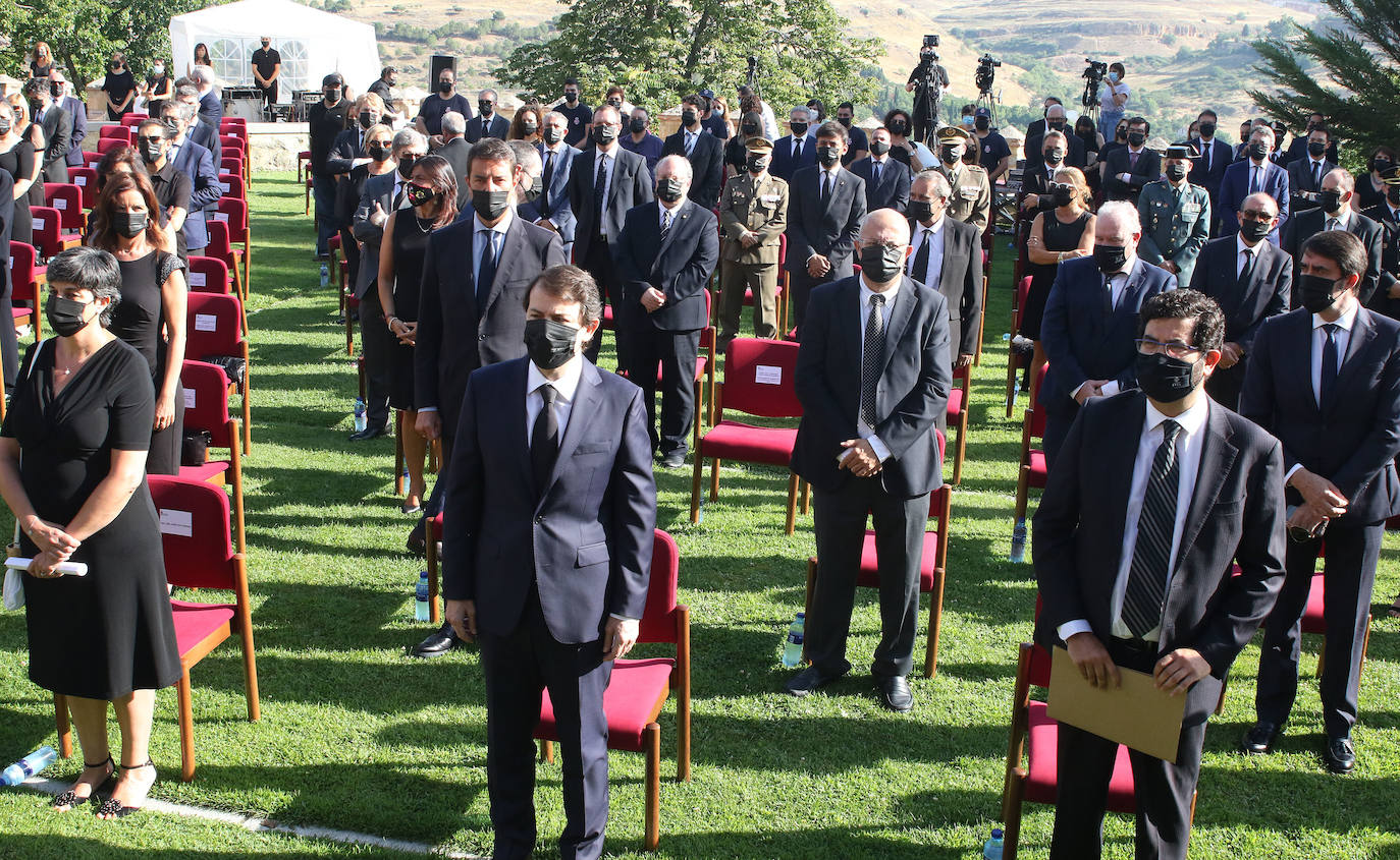 Homenaje a las víctimas de covid en Castilla y León.