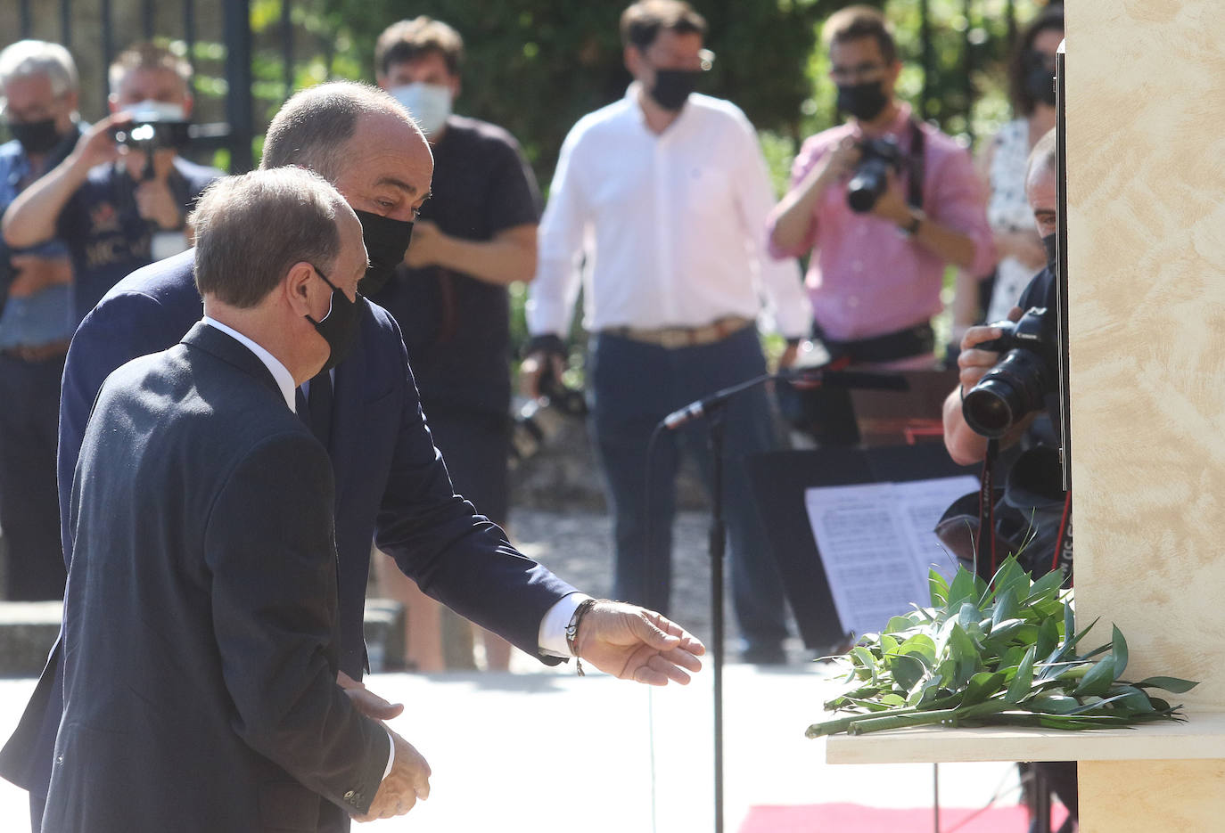 Homenaje a las víctimas de covid en Castilla y León.