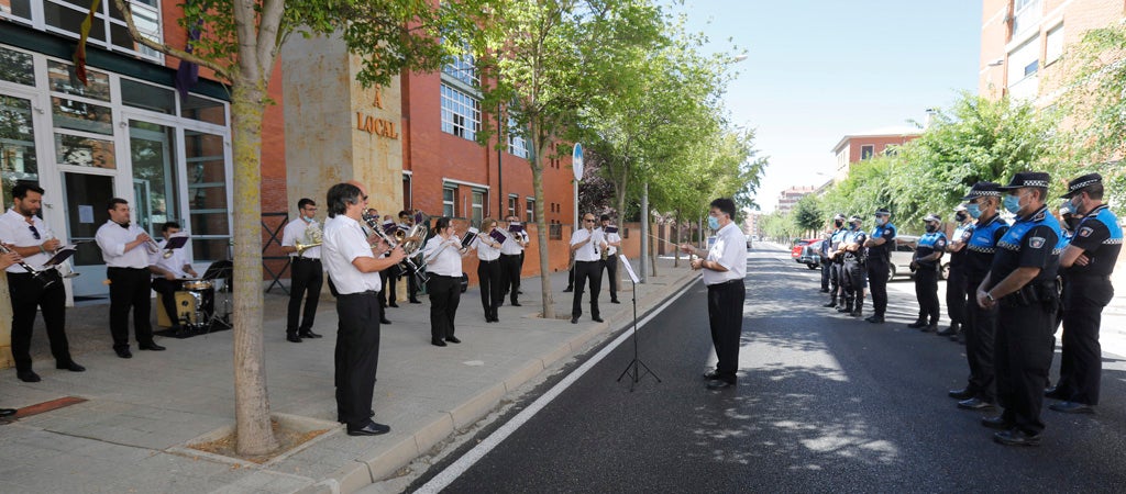 La Banda de Música de Palencia homenajea a la Policía Local