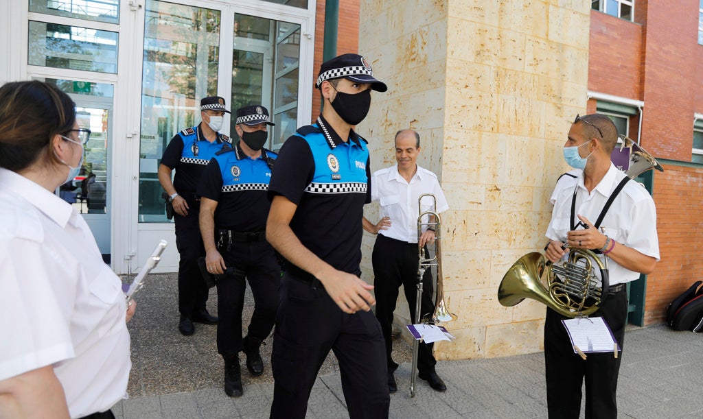 La Banda de Música de Palencia homenajea a la Policía Local