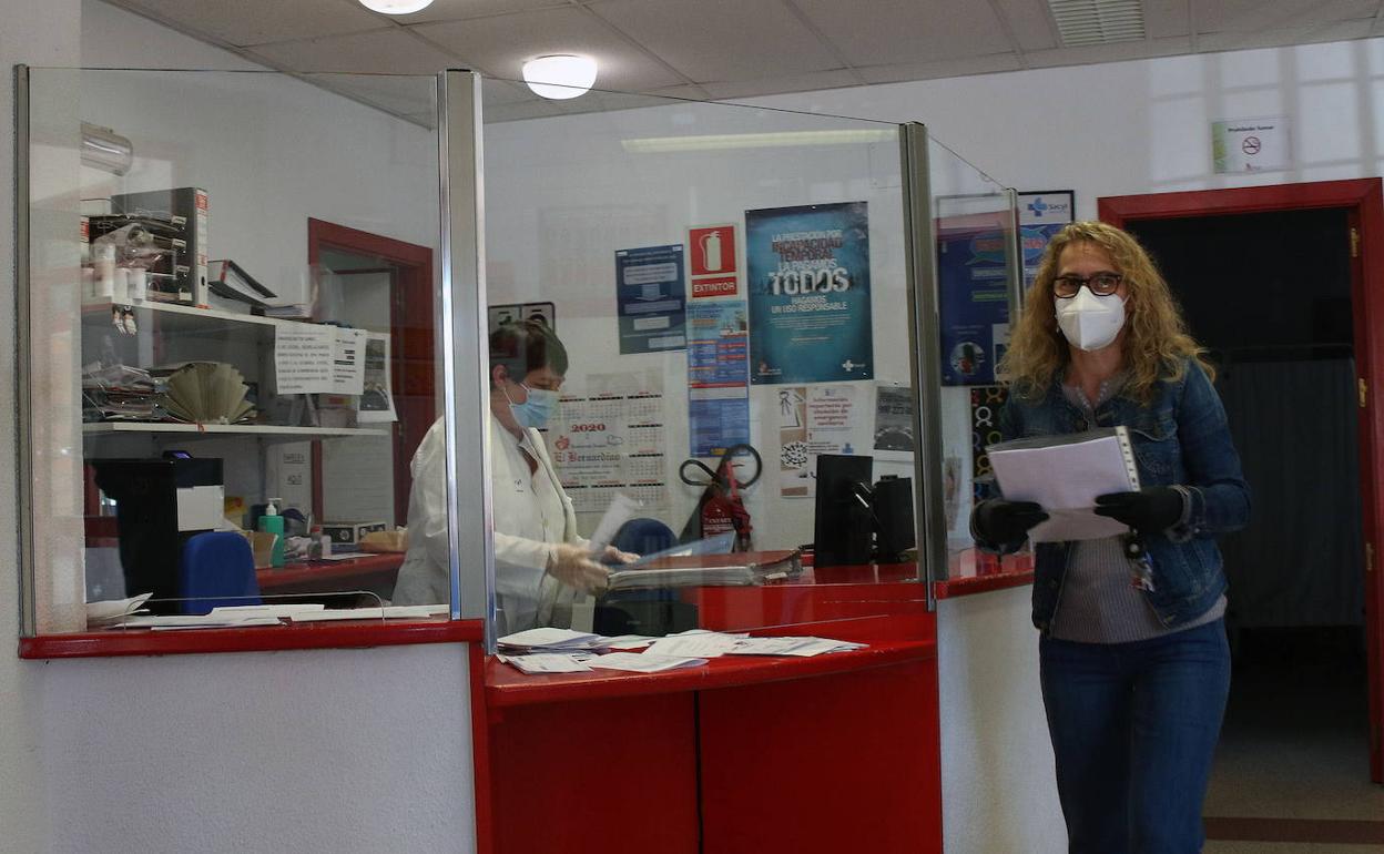 Trabajo en el centro de Segovia Rural durante la pandemia. 