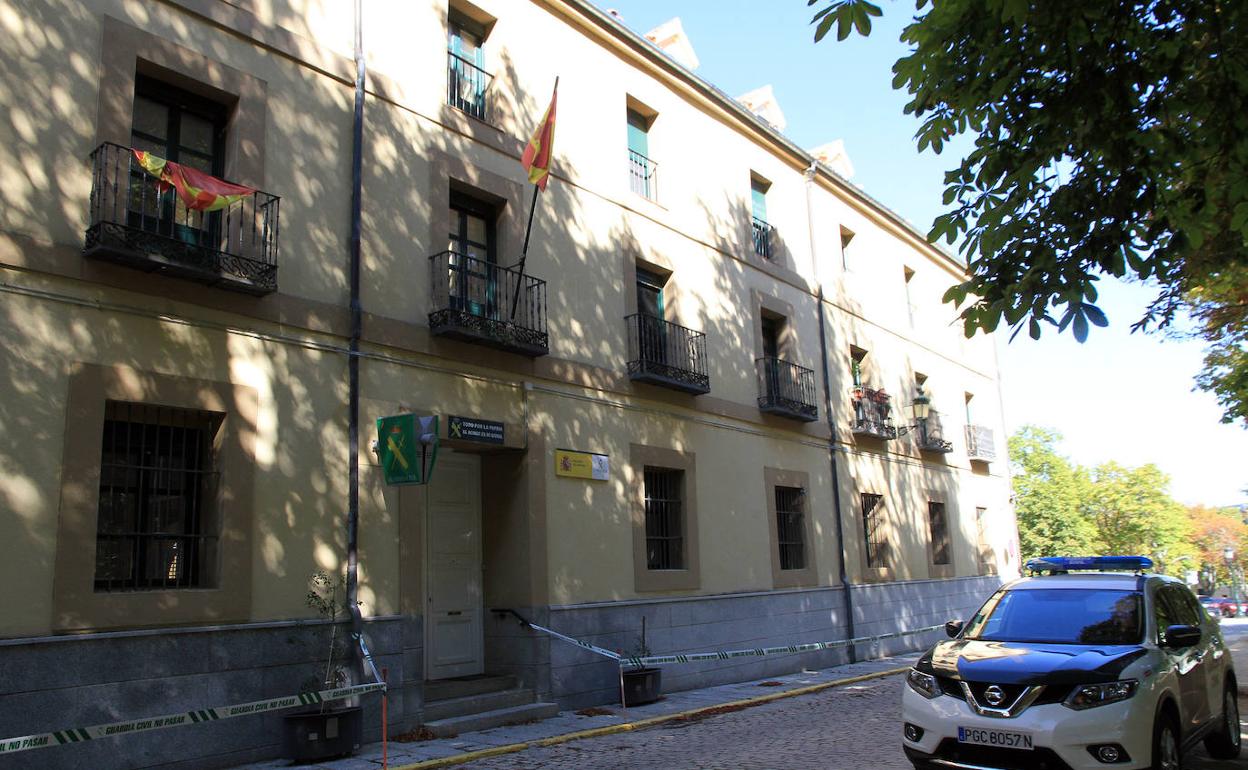 Cuartel de la Guardia Civil de La Granja, donde se interpuso la denuncia. 