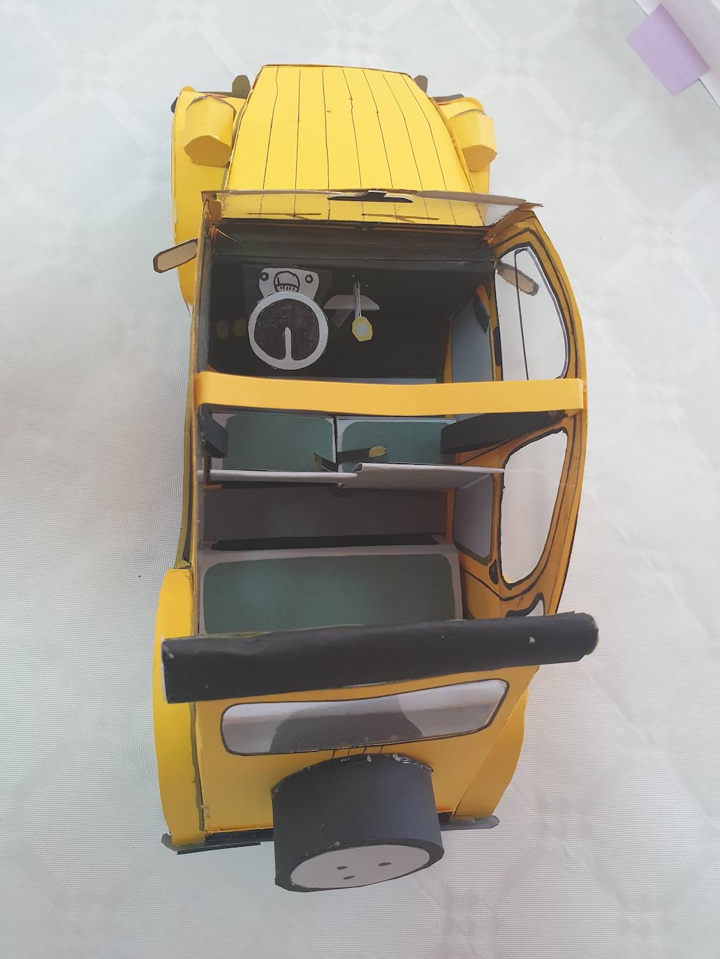 Uno de los trabajos artesanos realizados por un vecino de Garcibuey.