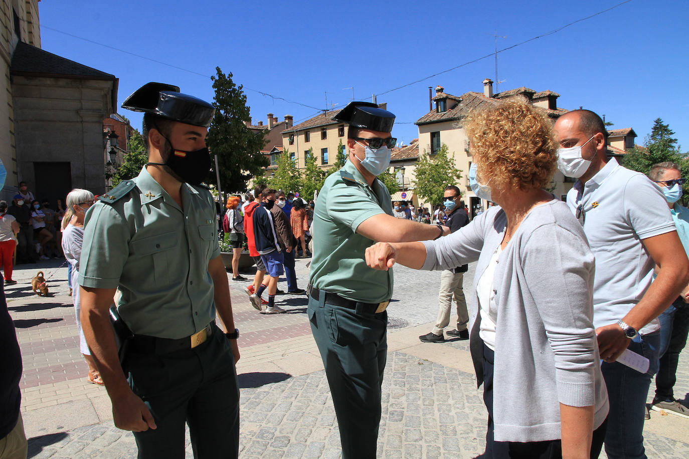 La rabia contra la violencia machista resuena en La Granja. 