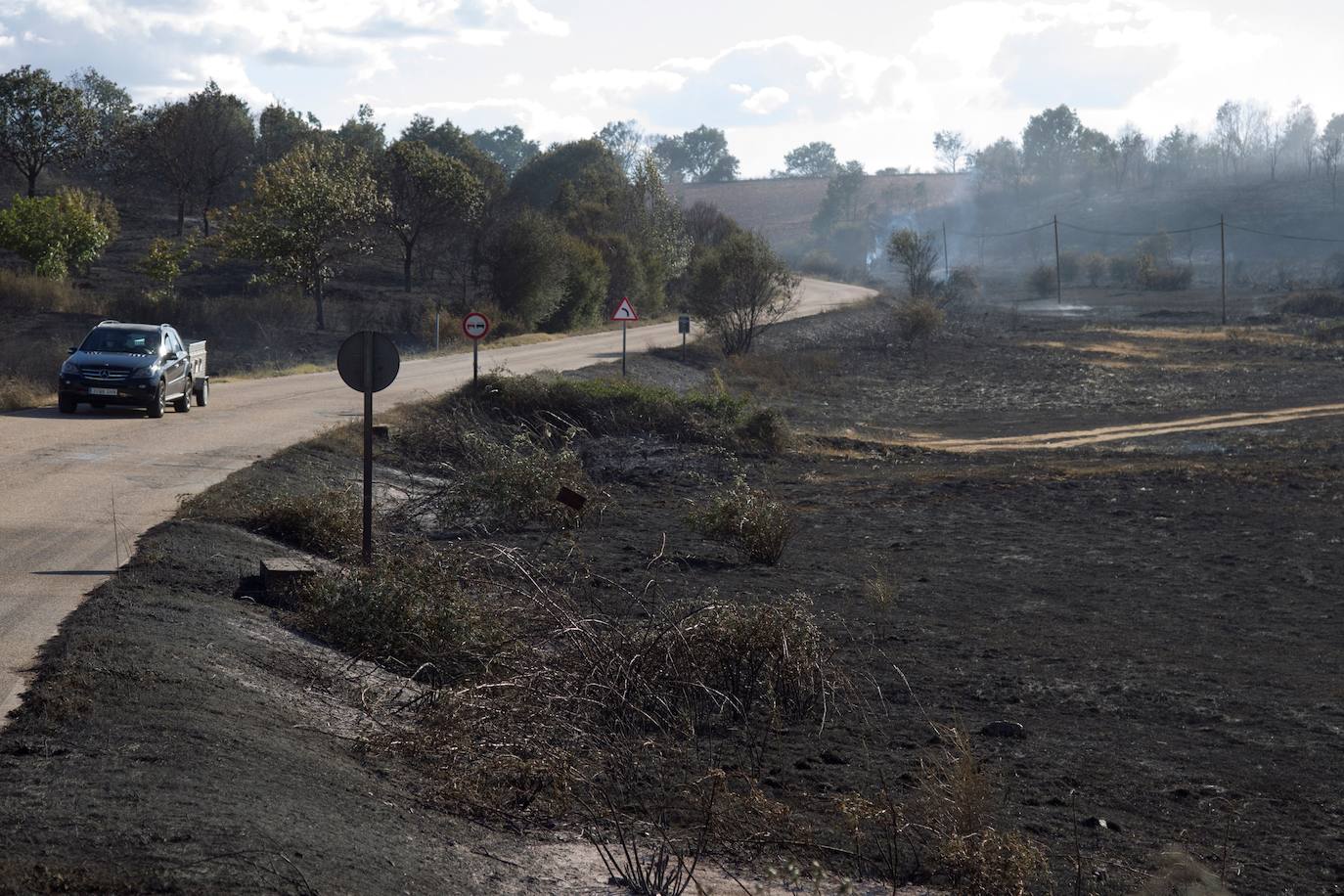 Las llamas han arrasado más de 2.000 hectáreas en la comarca de Aliste