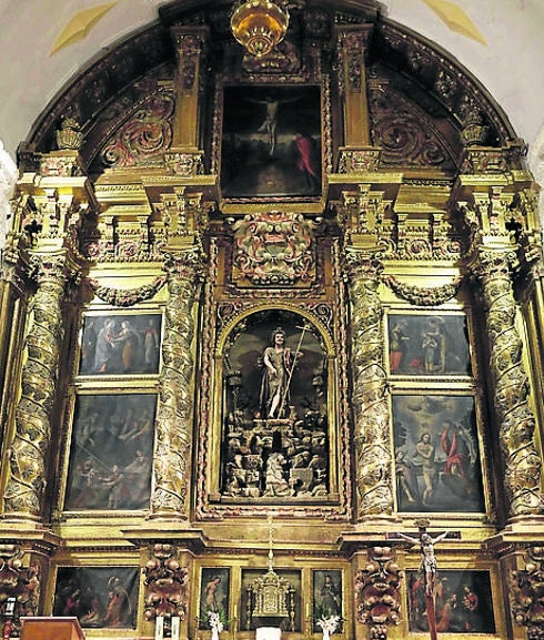 Retablo mayor de la iglesia de San Juan Bautista.