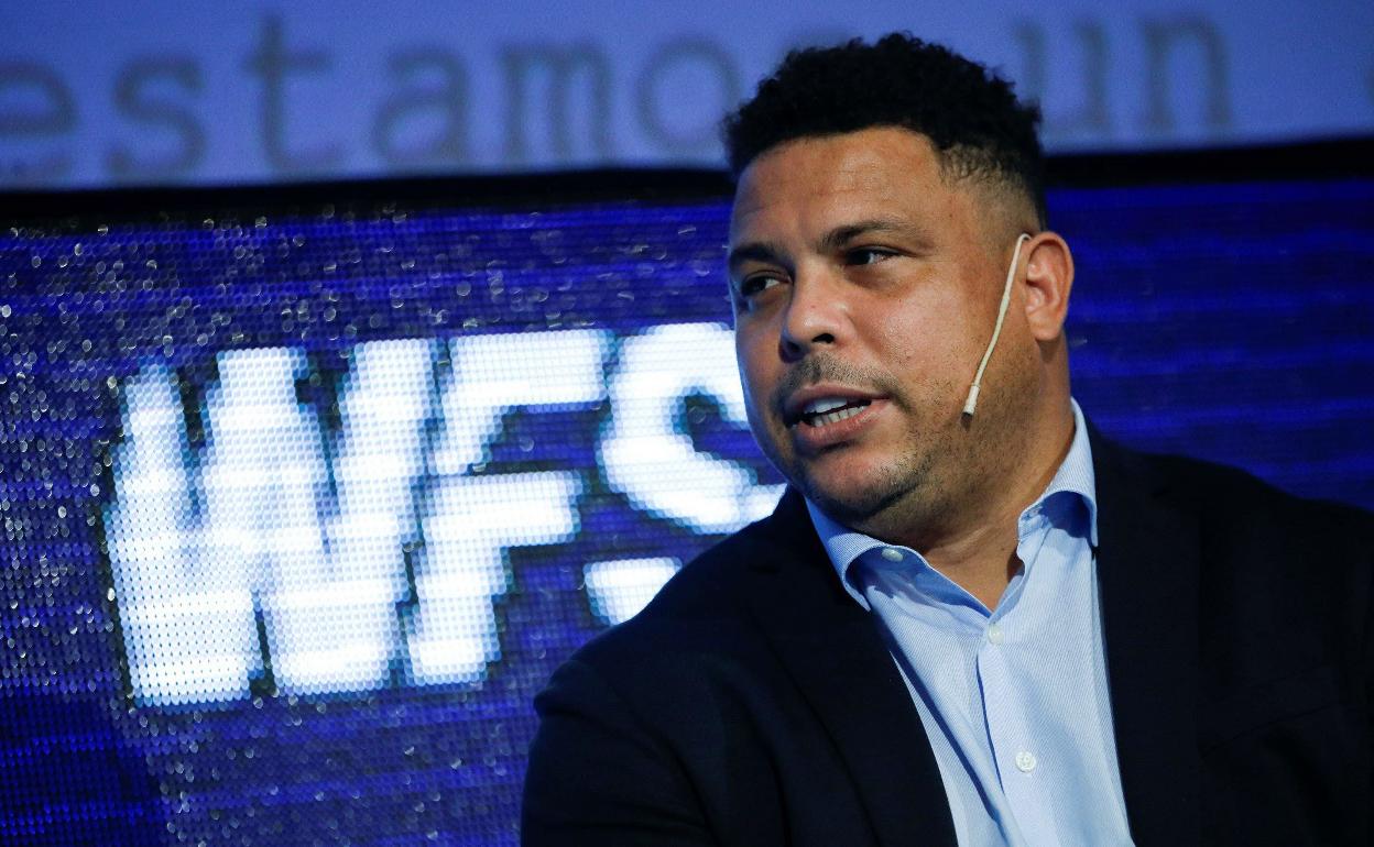 El presidente del club blanquivioleta, Ronaldo Nazario. 