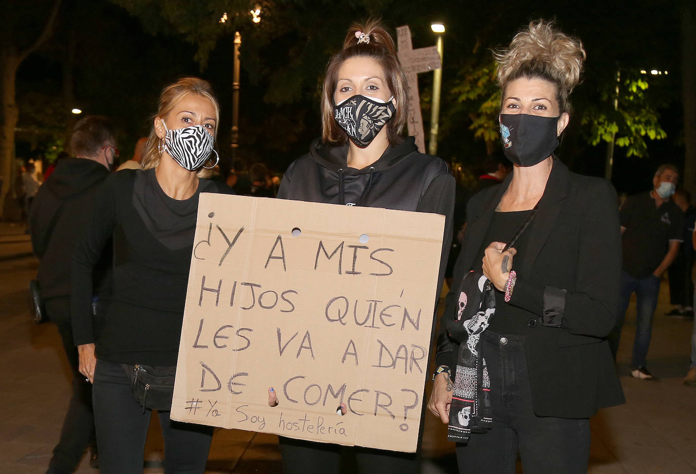 Manifestación de los hosteleros.