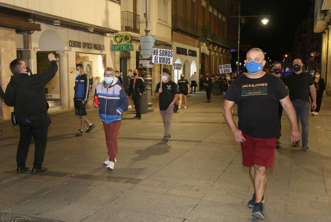 Manifestación de los hosteleros.