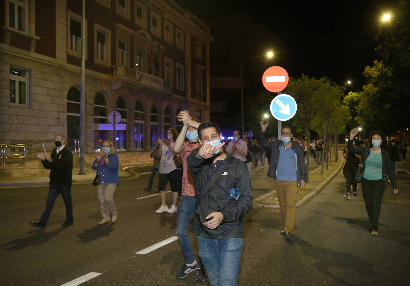 Manifestación de los hosteleros.