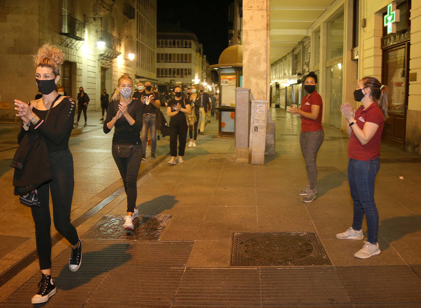 Manifestación de los hosteleros.