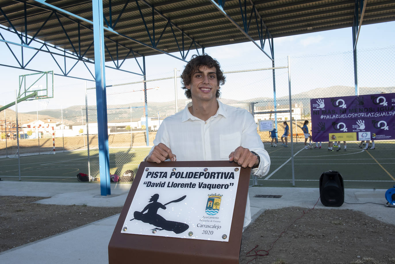 Las pistas de Carrascalejo ya llevan el nombre de David Llorente.Óscar Csta