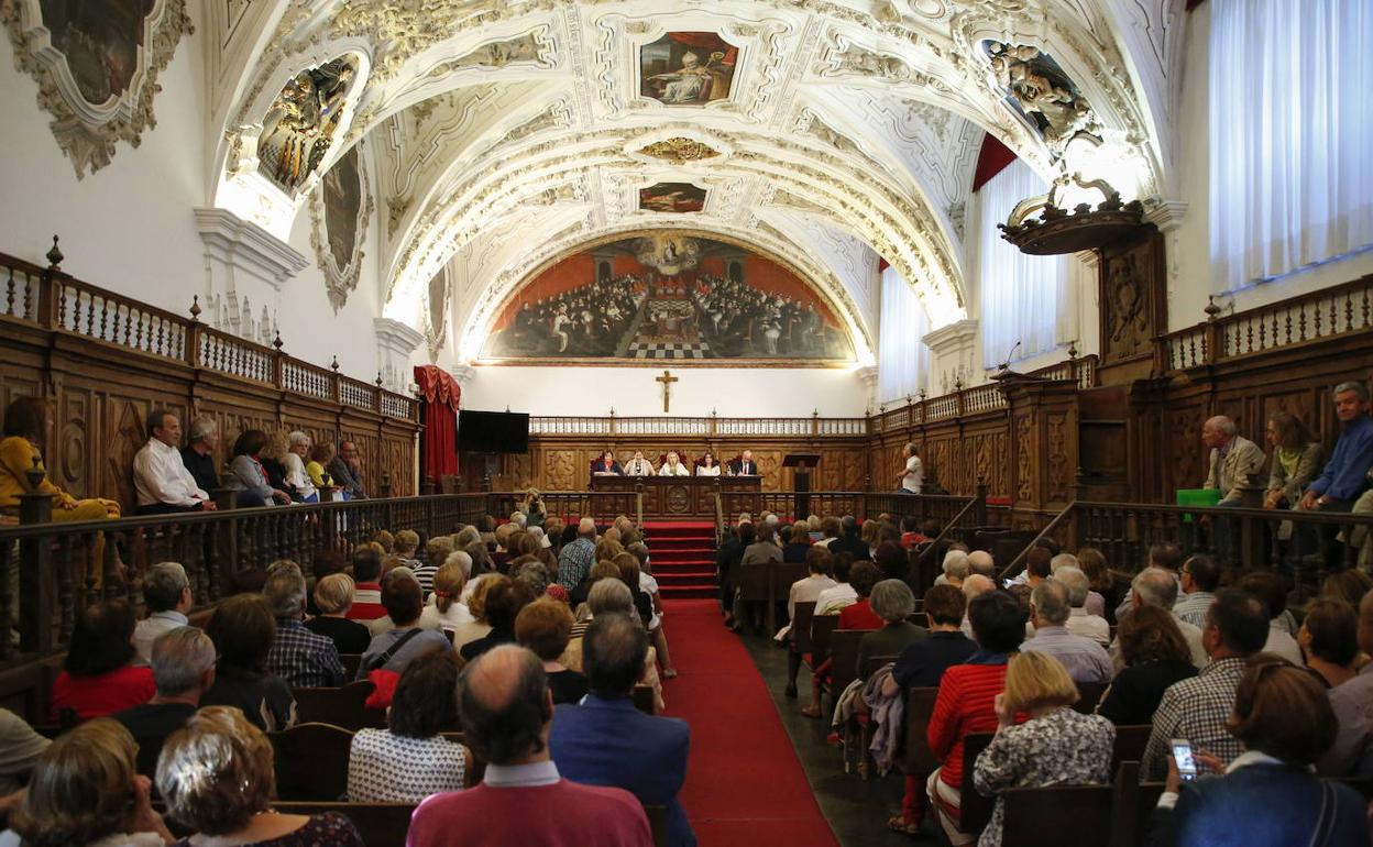 Aula Magna de la Pontificia de Salamanca.