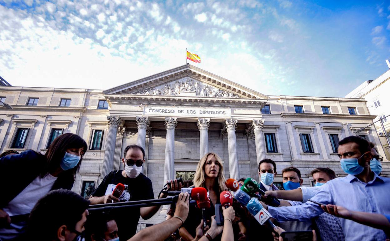 Álvarez de Toledo, tras ser cesada como portavoz del PP en el Congreso. 