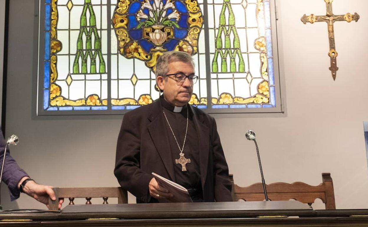 Luis Argüello, durante una rueda de prensa. 