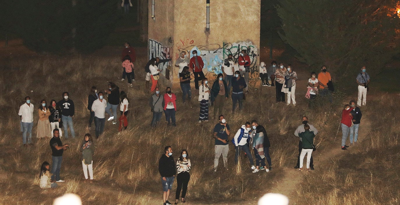 Videomapping en el Cristo del Otero.