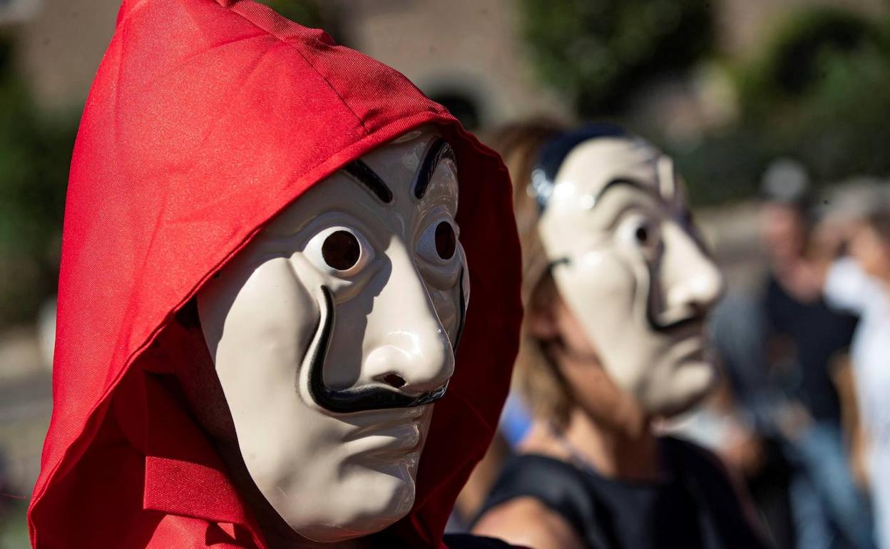 Manifestación de negacionistas, el pasado sábado en Roma.