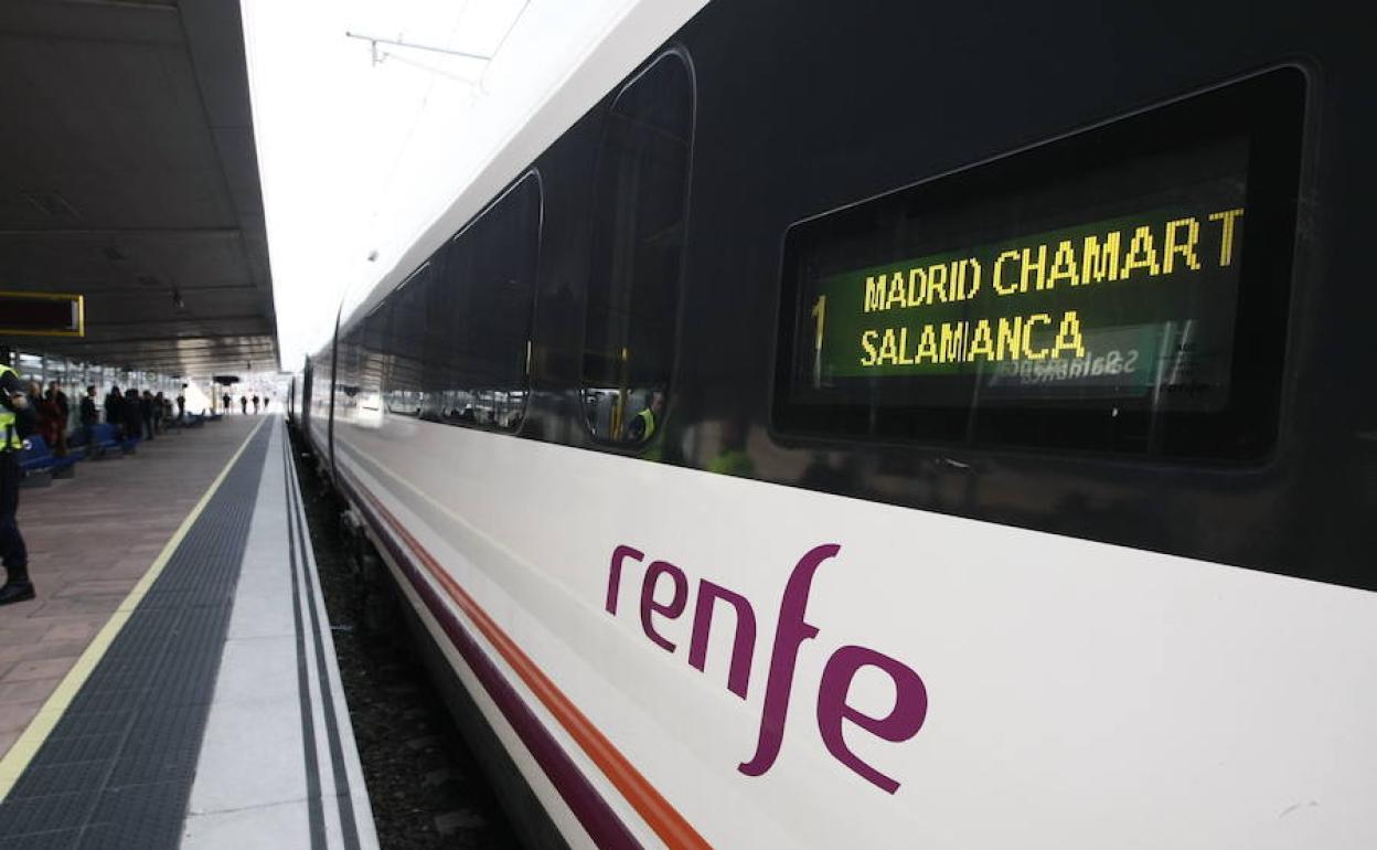 Tren entre Salamanca y Madrid.